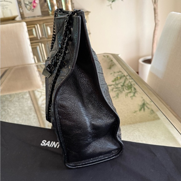 Black Leather Women's Bag - Picture 6 of 16